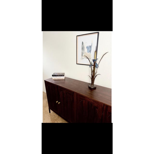 Curtis Jere Authentic Signed C. Jeré Mid-Century Modern Brutalist Calla Lily Metal Sculpture For Sale - Image 4 of 12