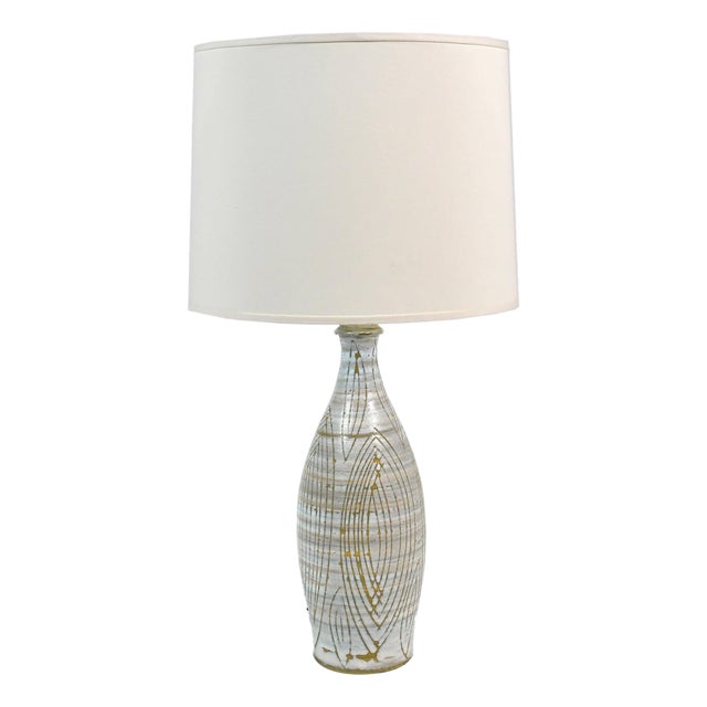 1960s Mid-Century Modern Design Technics Style Ceramic Lamp For Sale