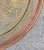 Wood Vintage Moroccan Hand-Carved Wooden Musharabia Coffee Table With Engraved Brass/Copper Tray Top For Sale - Image 7 of 8