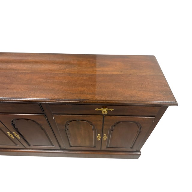 Chestnut 1950's Kittinger Mahogany Six-Door Credenza For Sale - Image 8 of 15