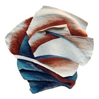 1980s Vintage Fiber Art "Fanned Edge" For Sale