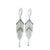 Spectacular chandelier earrings by Italian jewelry house Casato, crafted in 18-karat white gold and set throughout with...