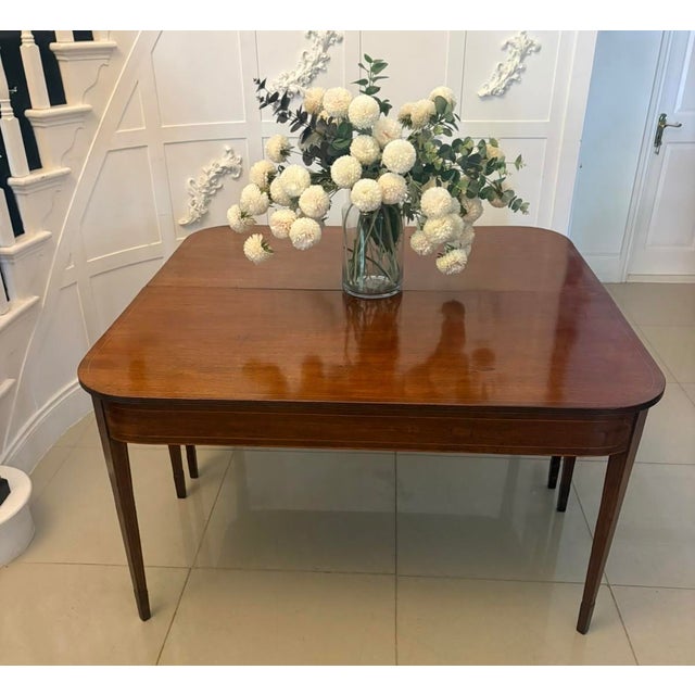 Antique Georgian Mahogany Inlaid Console Tables, 1800, Set of 2 For Sale - Image 9 of 18