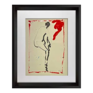 Marino Marini Limited Edition Lithograph Signed "Nudo Da Dietro" 1949 W/Frame