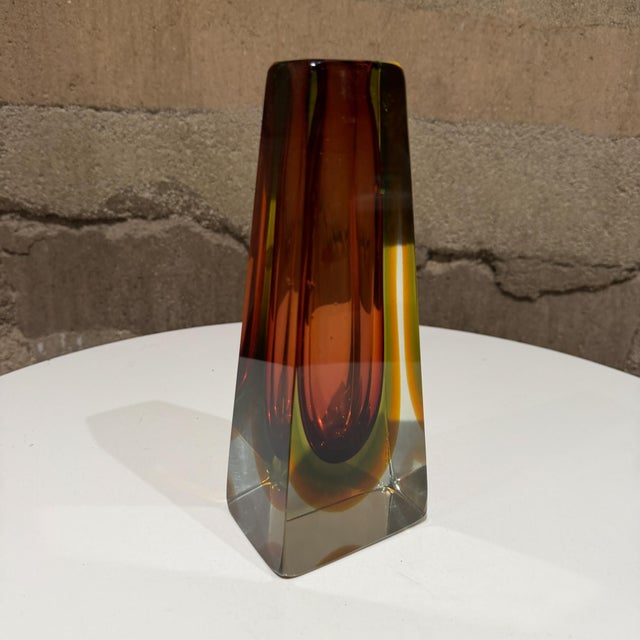 Murano Vase Sommerso Attr Pavel Hlava Italy Mid Century Modern For Sale - Image 14 of 17