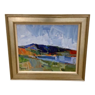 Soicher Marin - Lakeside Landscape Giclee Framed. For Sale