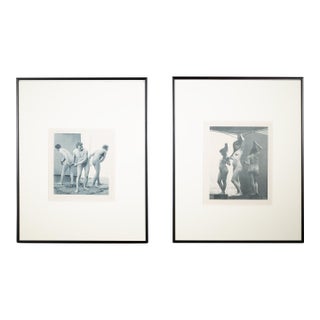 19th C. Max Koch & Otto Rieth Nude Collotype Photographs c.1894 For Sale