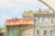 Jones Realism Seafood Shops on the Pier Watercolor Landscape Late 20th Century For Sale In Monterey, CA - Image 6 of 9