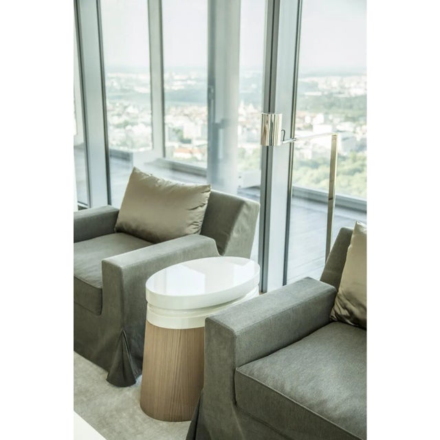 Encre Foot Stool by LK Edition For Sale - Image 4 of 5