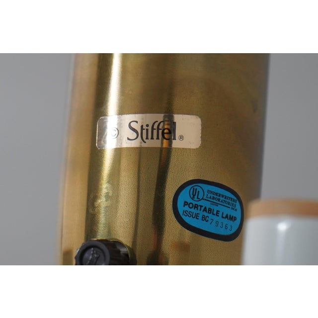 Brass 1980s Stiffel Brass 4 Light Floor Lamp Torcherie For Sale - Image 8 of 12