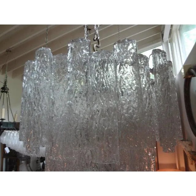 1960s 1960's Mid-Century Murano Glass Chandelier-Venini Attributed For Sale - Image 5 of 11