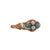 Antique 18k Gold Pearl and Turquoise Ring For Sale In Tampa - Image 6 of 11