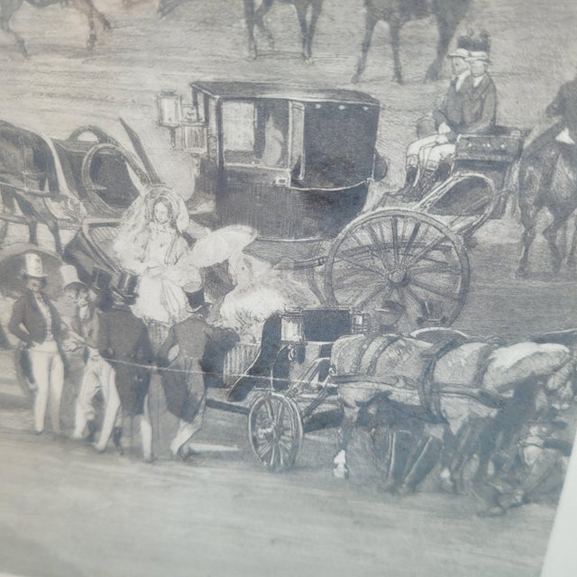 Unknown, Horse Races at Chantilly, 19th Century, Lithograph For Sale - Image 15 of 18