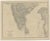 Antique map titled 'India (Southern Sheet)'. Old map of Southern India and Ceylon (Sri Lanka). with an inset map of the...