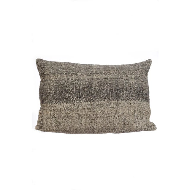 Gray Kilim Pillow Cover For Sale - Image 4 of 4
