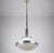 1960s Chrome and Ribbed Glass Pendant Lamp in the style of Sergio Mazza for Artemide, 1960s For Sale - Image 5 of 11
