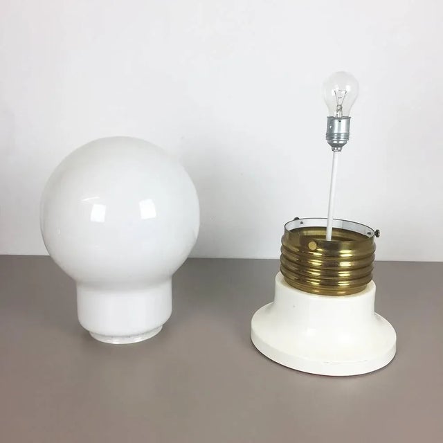 Vintage Italian Giant Glass Bulb Table Light For Sale - Image 9 of 11
