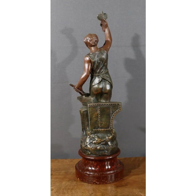 Brown Le Travail Regula Figure, Early 20th Century For Sale - Image 8 of 13
