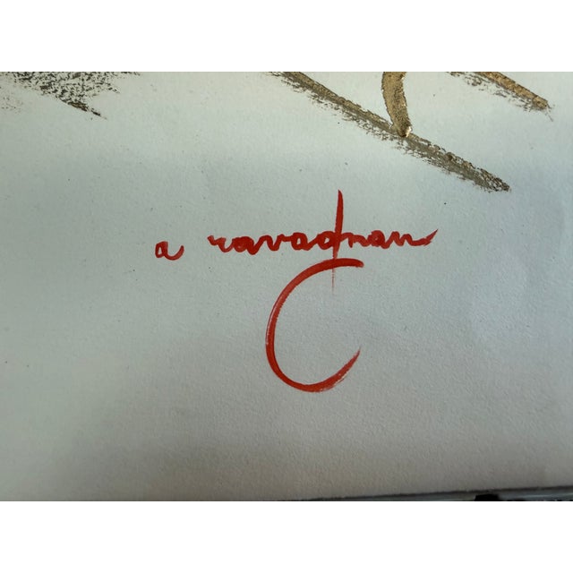 Red Mid-Century Venetian Modern Faux Bamboo Framed Paintings Antonio Ravagnan Fish -S/2 For Sale - Image 8 of 8