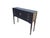 This antique wooden console table features features a central two-door cabinet for storage, with three stacked drawers on...