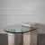 1970s 1970's Fossilized Coquina Coral Stone Table with Glass Top For Sale - Image 5 of 12