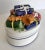 Traditional Late 20th Century Italian Porcelain Lidded Box With Wrapped Presents Detail For Sale - Image 3 of 9