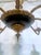 1930's Decorative Black and Bronze Chandelier For Sale - Image 4 of 11