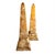 Vintage Decorative Metal Obelisks, 1970, Set of 2 For Sale - Image 3 of 6