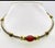 Taxco sterling silver carnelian cable twist choker necklace. Signed TP-112. Marked made in Mexico and 925. Heavy...
