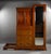 Edwardian Mahogany Triple Wardrobe, 1900 For Sale - Image 4 of 12