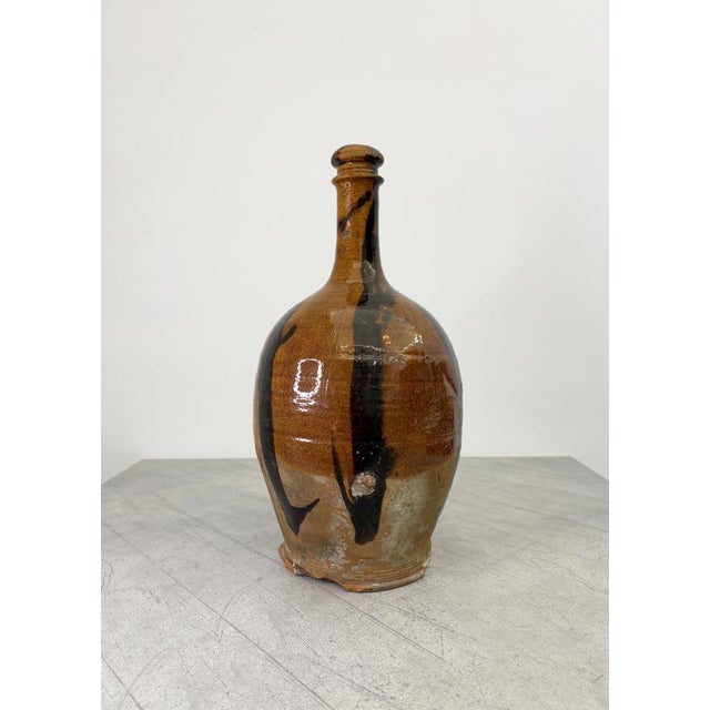 Large Antique Striped Bottle For Sale - Image 5 of 13