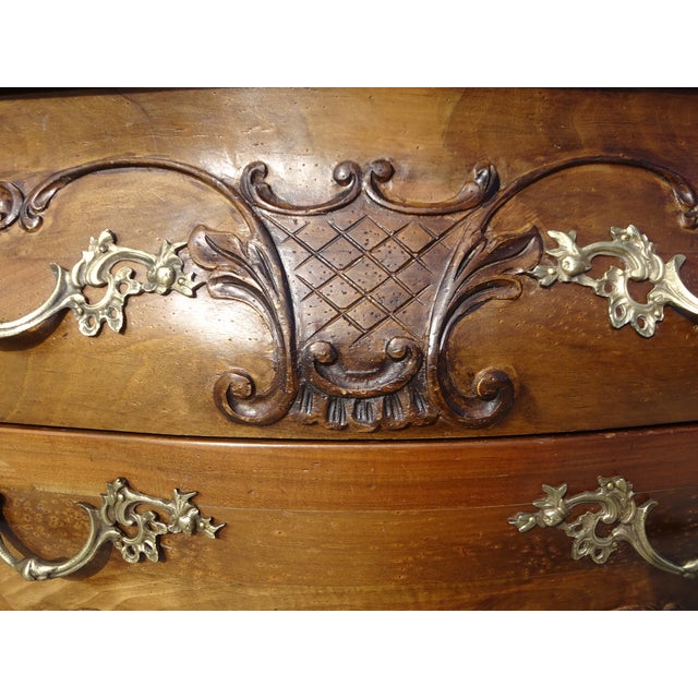 Louis XV Style Chest of Drawers in Walnut, 1950s For Sale - Image 14 of 18