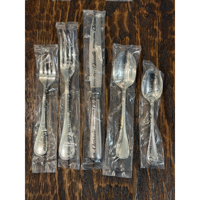 Late 20th Century Vintage Christofle Albi Silver-Plated Flatware Service for 4, Unused Sealed - 20 Pieces For Sale - Image 5 of 17