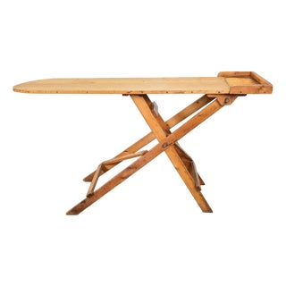 Antique Wooden Folding Ironing Board, 1920s For Sale