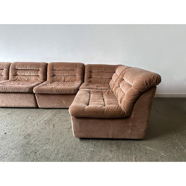 A very rare 1960/70s low modular sectional sofa designed by Rodney Kinsman for his company OMK (Original Marketing...