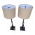 Vintage 3 Way Table Lamps With Shades - a Pair For Sale
