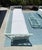 Mint Vintage Faux Bamboo Patio Set by Meadowcraft, Chippendale Details and Sunbrella Cushions For Sale - Image 8 of 18