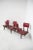 Vintage Italian Bench with 5 Red Leather Seats For Sale - Image 11 of 15
