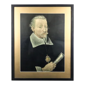 Framed Wood With Glass Print Portrait of Heinrich Schütz