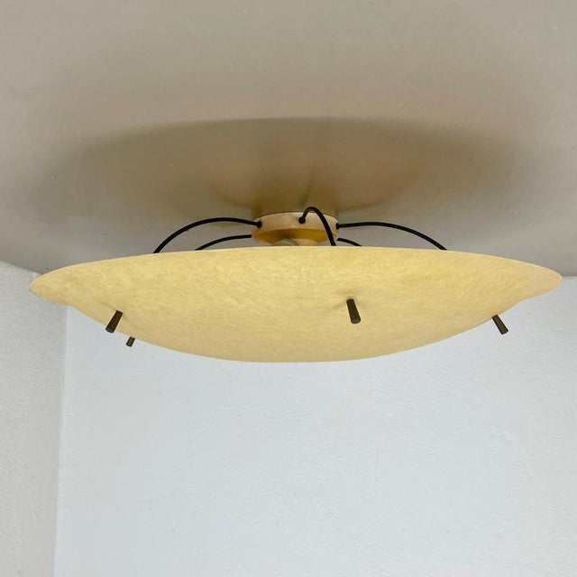 Metal Modern Fiberglass Ceiling Light by Gio Ponti, Italy 1950s For Sale - Image 7 of 18