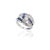 Metal Art Deco 1.3ct Blue Sapphire and Diamond Cocktail Ring in 18k White Gold Size 7 For Sale - Image 7 of 13