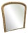 Large Antique English Arched Top Gilt Overmantle Mirror For Sale