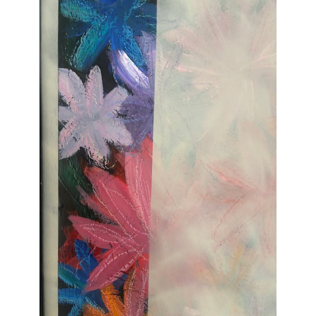 Modern Modern Floral Collage Triptych, Mixed-Media Botanical Artwork For Sale - Image 3 of 5