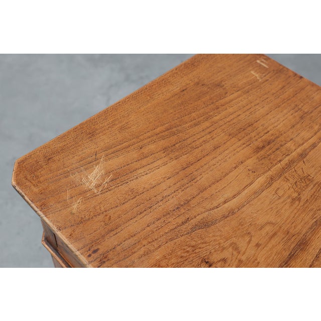 Art Deco Walnut Bedside Cabinet, Belgium, 1920s For Sale - Image 11 of 13