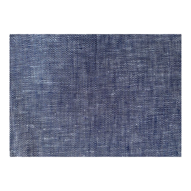 Plum Textiles Jean Blue Linen For Sale