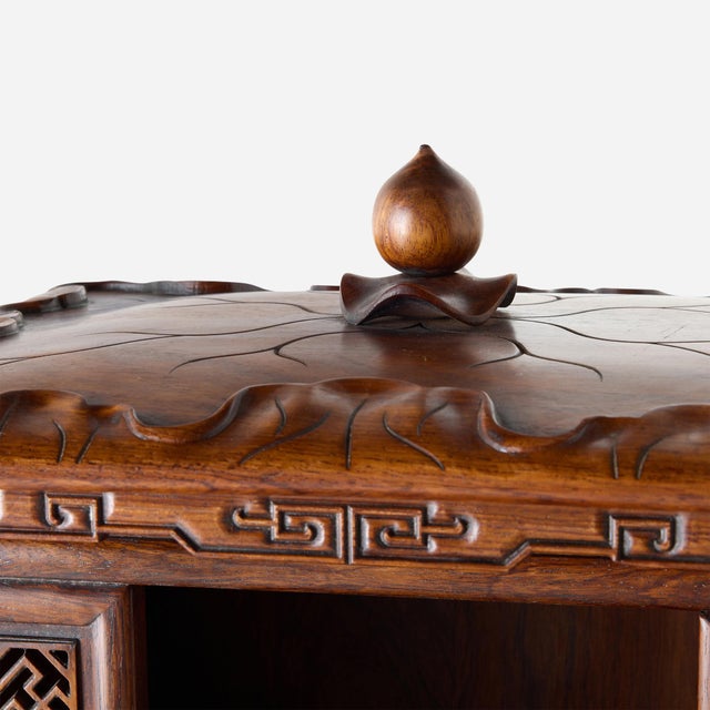 Mid 20th Century Ming Dynasty Style Pear Wood Buddhist Niche For Sale - Image 9 of 12