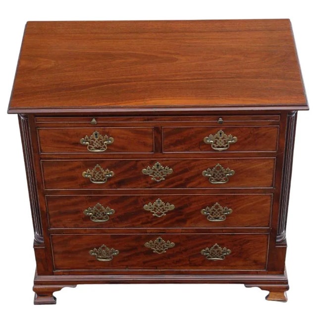 Antique Late 18th Century Georgian Mahogany Batchelors Chest of Drawers For Sale - Image 4 of 9