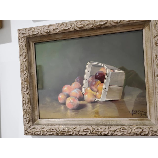Paint Peaches Still Life - Edward Prichard For Sale - Image 7 of 10