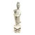 Vintage Wai Ming Hong Kong Blanc De Chine Porcelain Guanyin Lotus Statue 14" For Sale