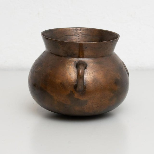 Brown Spanish Bronze Pot, 1950s For Sale - Image 8 of 15
